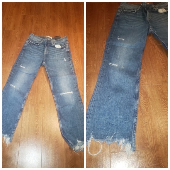 ZARA ankle cropped jeans - Picture 2 of 2